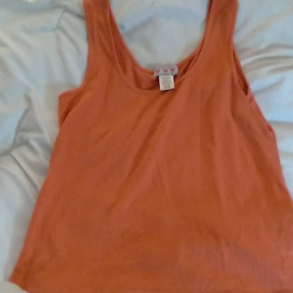 Three pink hearts Trixie kids tank top
